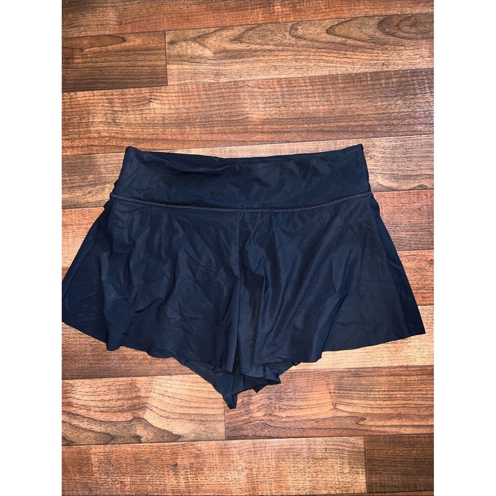 Athleta Black Athletic Skort Shorts with Built-In Liner Medium shift skirt